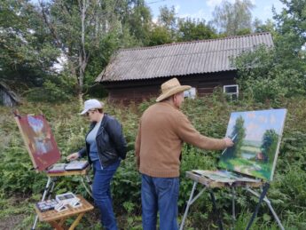 «Курмышский край глазами художников»: в Курмыше прошла новая серия пленэров